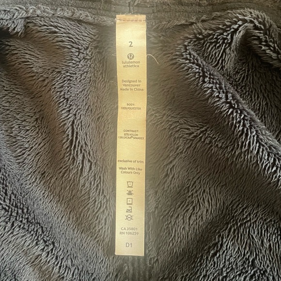 Lululemon black wrap sweater. Super cozy!! - Picture 5 of 6